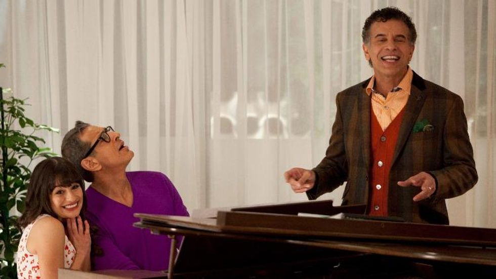 Lea Michele, Jeff Goldblum, and Stokes Mitchell on Glee