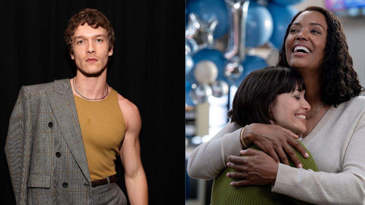 Left: Connor Storrie in yellow top with blazer; Right: Tyler as Dr. Tara Lewis and Nicole Pacent as Rebecca Wilson in Criminal Minds.