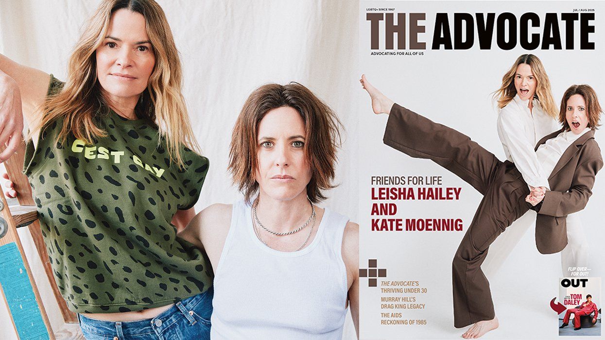 Leisha Hailey Kate Moennig Advocate 2025 July August Issue cover