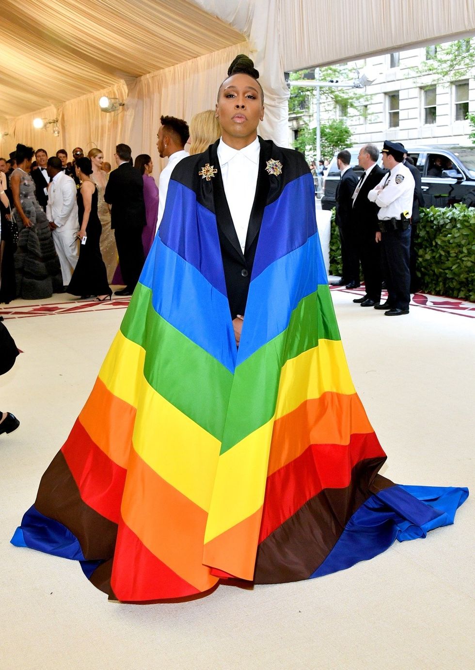 Lena Waithe attends the 2018 Met Gala celebrating "Heavenly Bodies: Fashion & The Catholic Imagination" at the Metropolitan Museum of Art