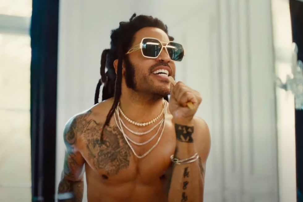 Lenny Kravitz in the TK421 music video