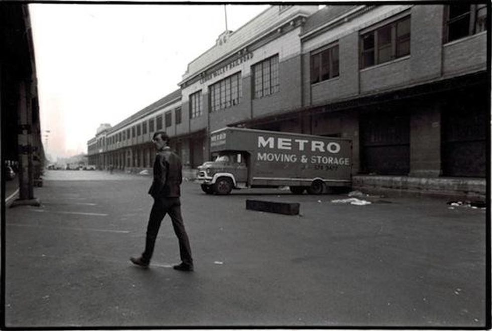 Leonard Fink "David Wojnarowicz in front of Pier 46," 1979.
