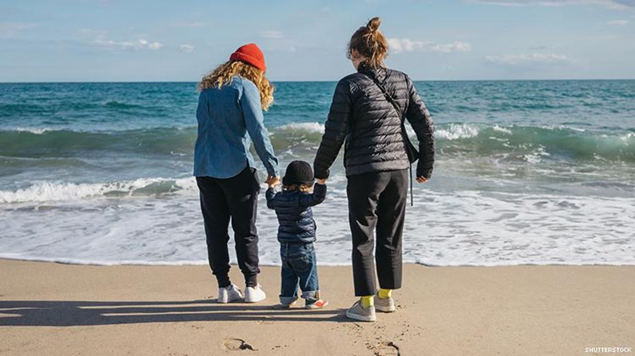 lesbian couple with baby