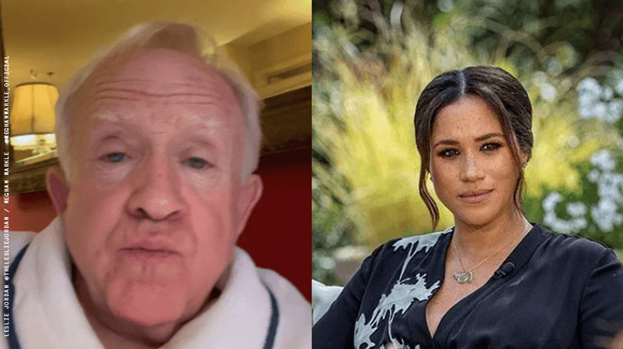 Leslie Jordan and Megan Markle