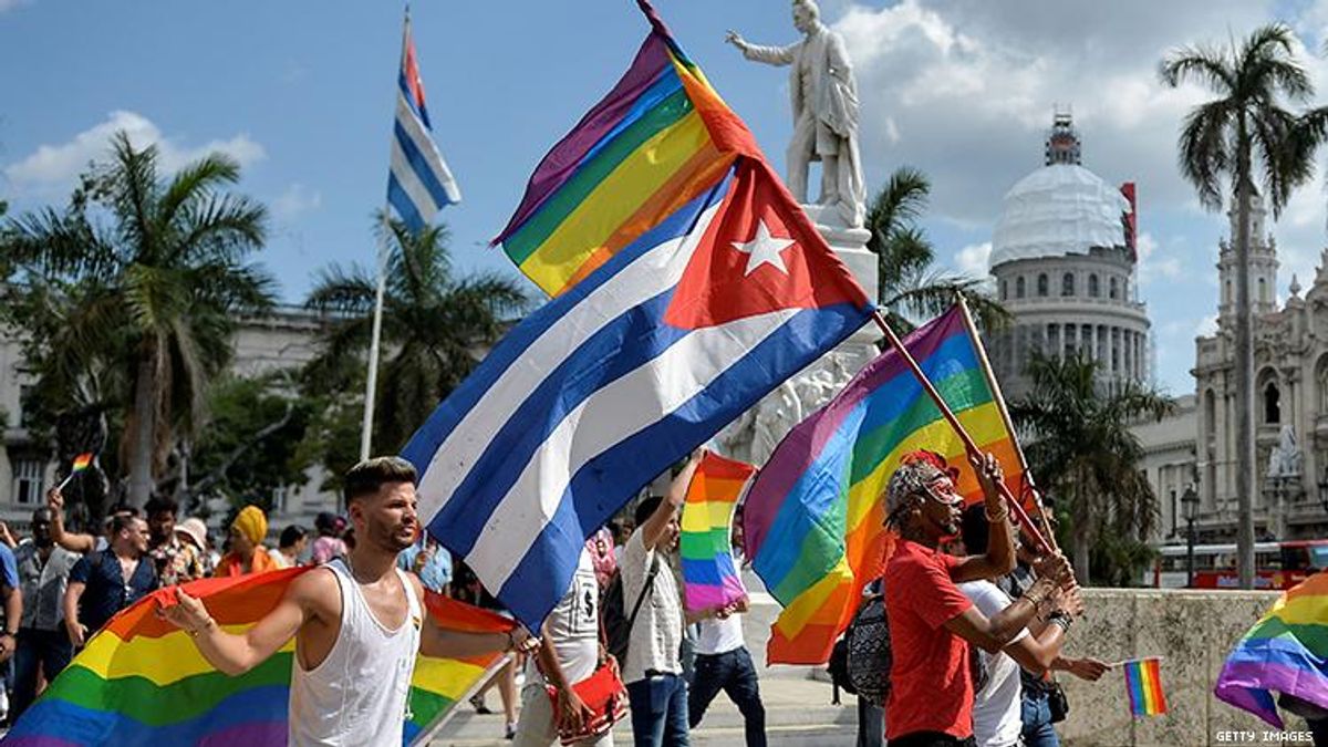 LGBTQ+ activists organize pride parade after Cuban government cancels annual conga against homophobia.