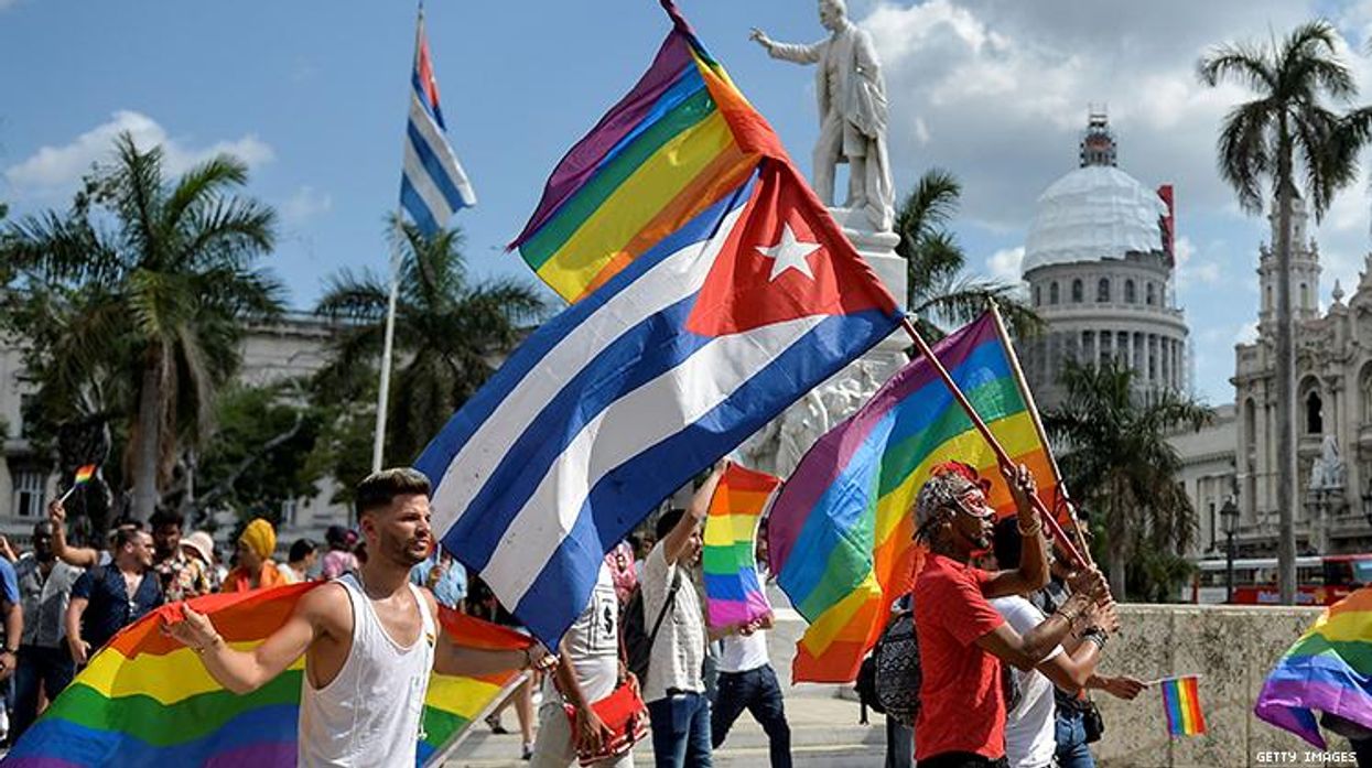 LGBTQ+ activists organize pride parade after Cuban government cancels annual conga against homophobia.