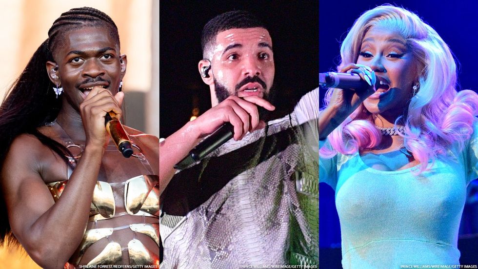 lil nas x, drake, cardi b