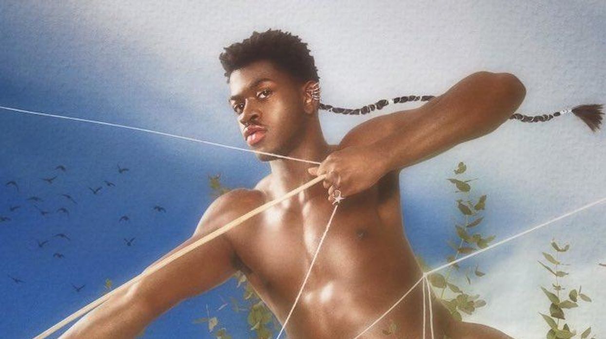 Lil Nas X in Montero art