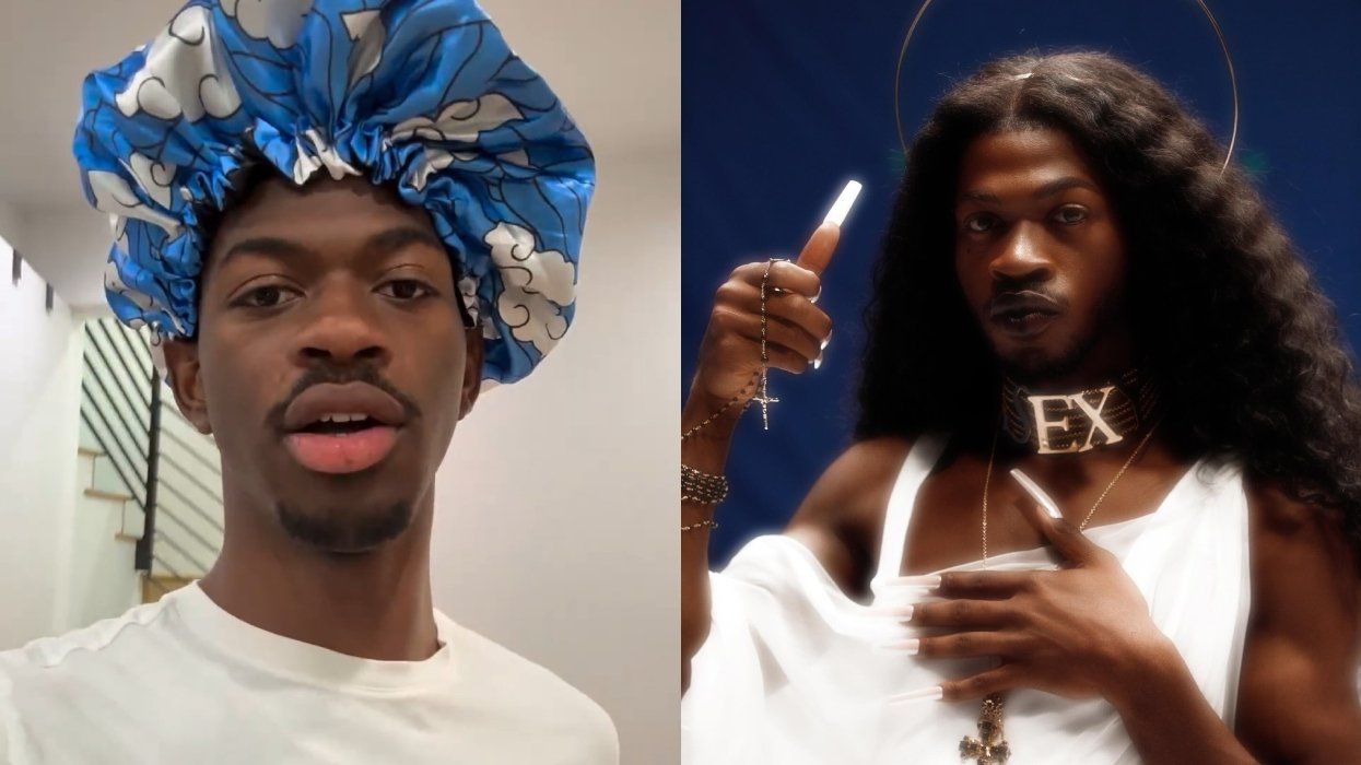 Lil Nas X via Instagram; Lil Nas X in “J Christ” music video