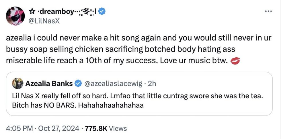 Lil Nas X via X/Twitter