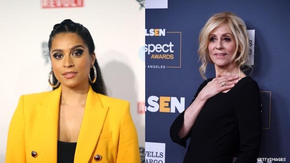 Lilly Singh and Judith Light in a diptych. 