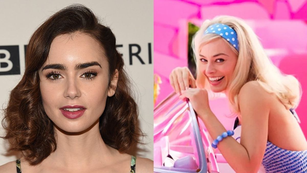 Lily Collins (L) and Margot Robbie (R)