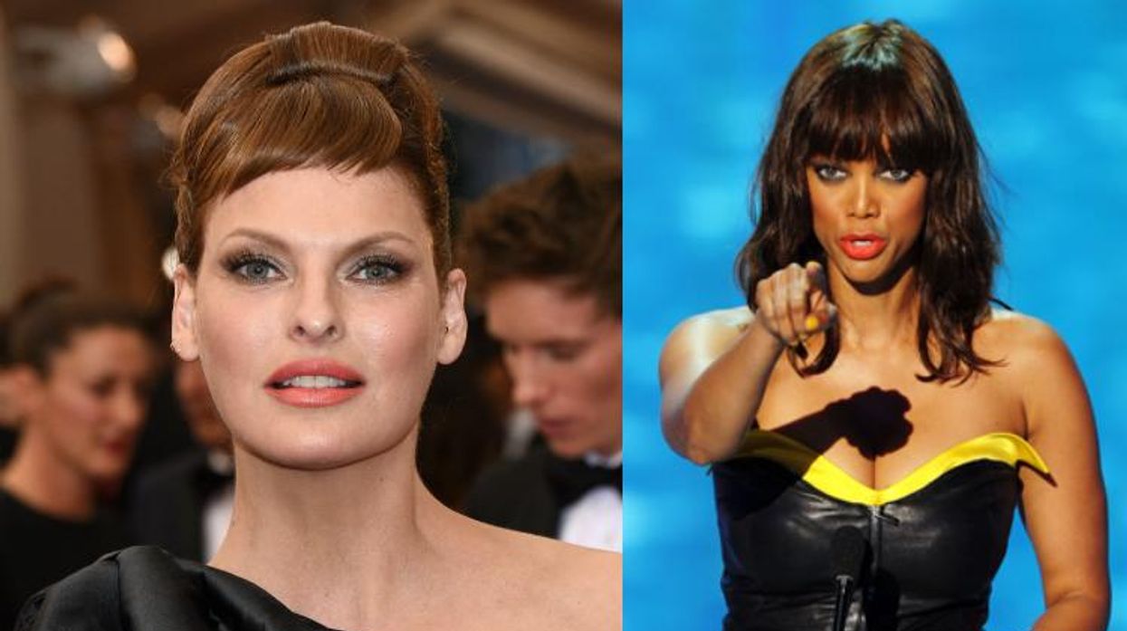 Linda Evangelista Tyra Banks