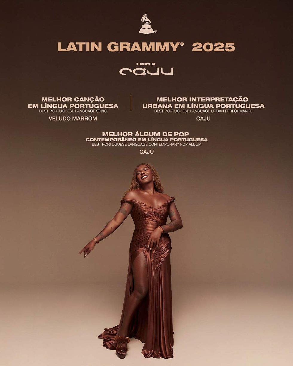 Liniker wins three awards at the 26th Latin Grammy Awards ceremony in Las Vegas