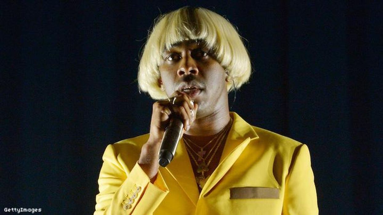 LONDON, ENGLAND - SEPTEMBER 16: Tyler, The Creator performs live on stage at O2 Academy Brixton on September 16, 2019 in London, England. (Photo by Jim Dyson/Getty Images)