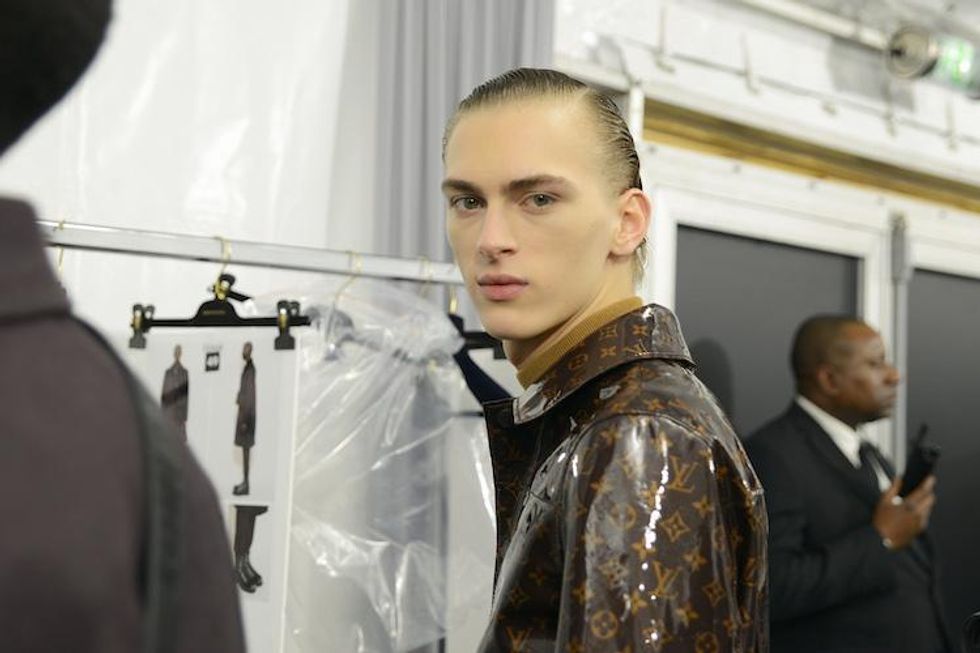 Louis Vuitton Present's Chic, Floral Menswear for Fall 18 Paris Show