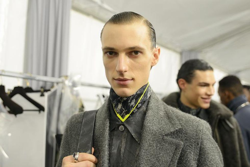 Louis Vuitton Present's Chic, Floral Menswear for Fall 18 Paris Show