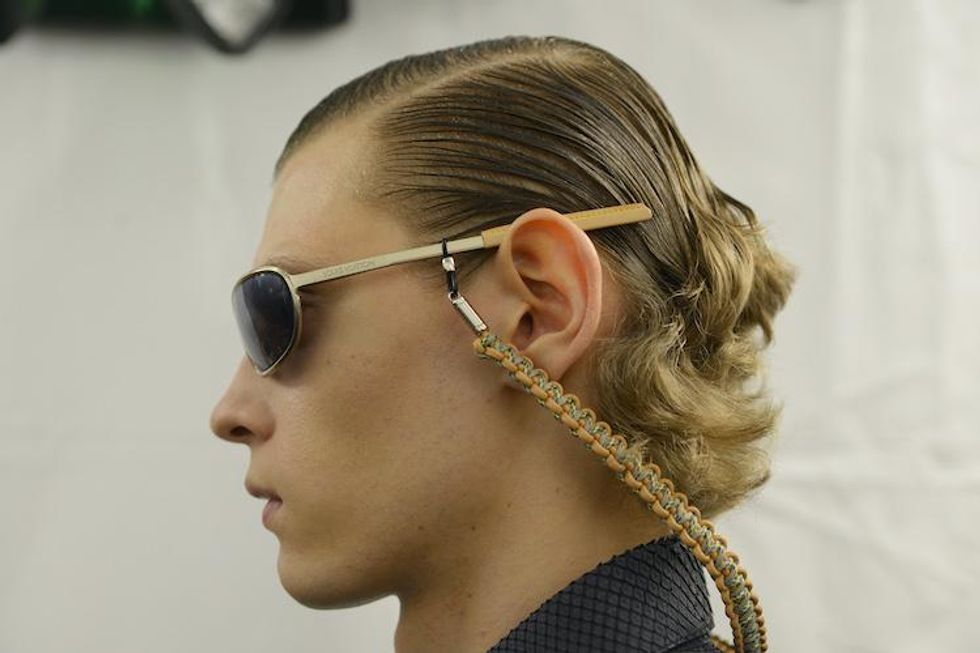 Louis Vuitton Presented Chic, Floral Menswear at Their Fall 18 Paris Show