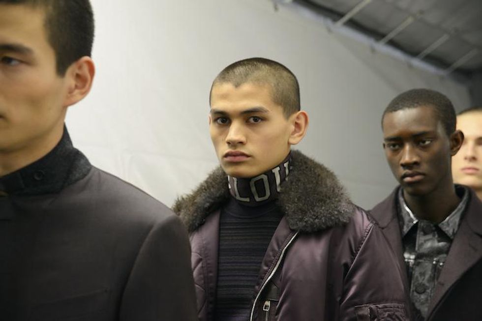 Louis Vuitton Presented Chic, Floral Menswear at Their Fall 18 Paris Show