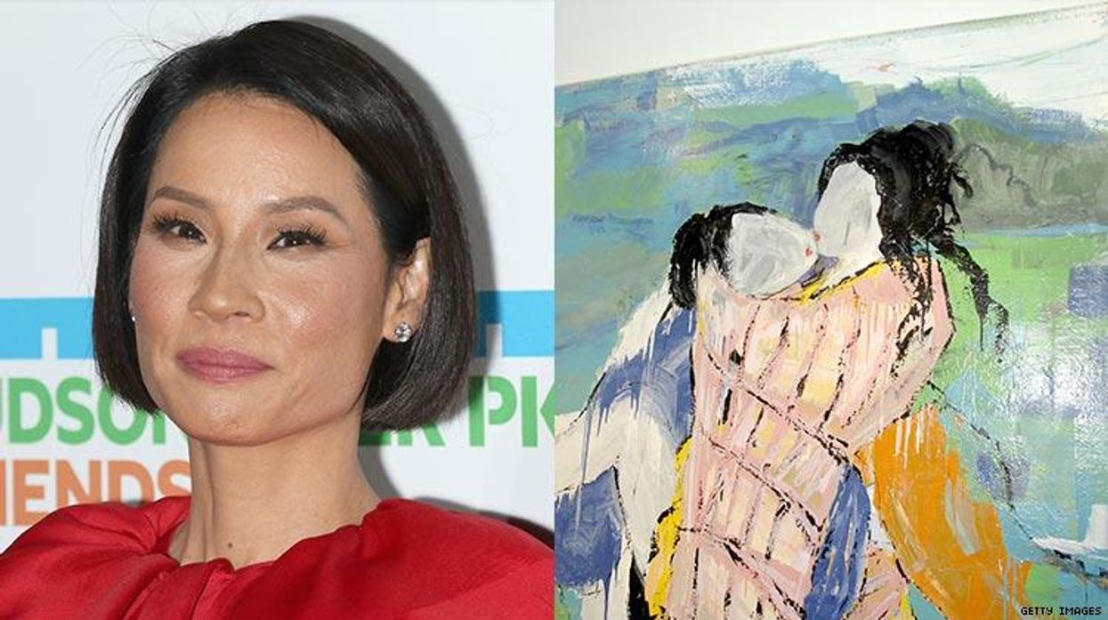 Lucy Liu's erotic lesbian paintings