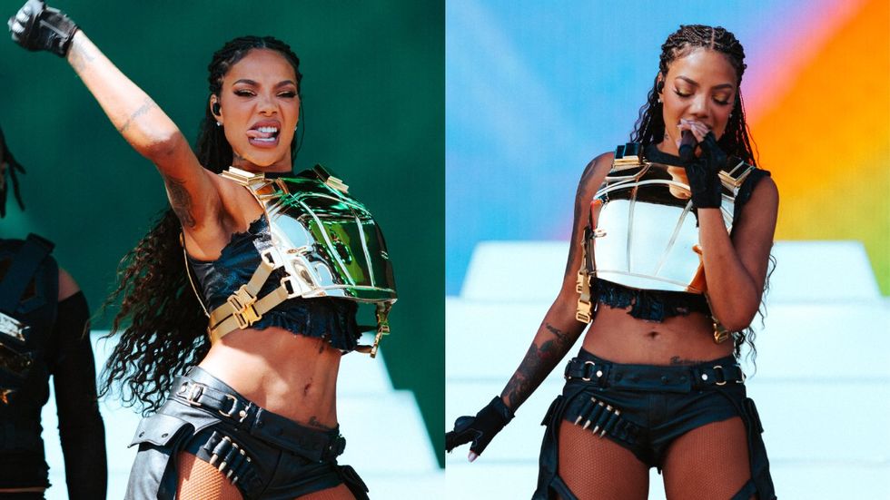 Ludmilla performing at the 2024 Coachella Valley Music and Arts Festival