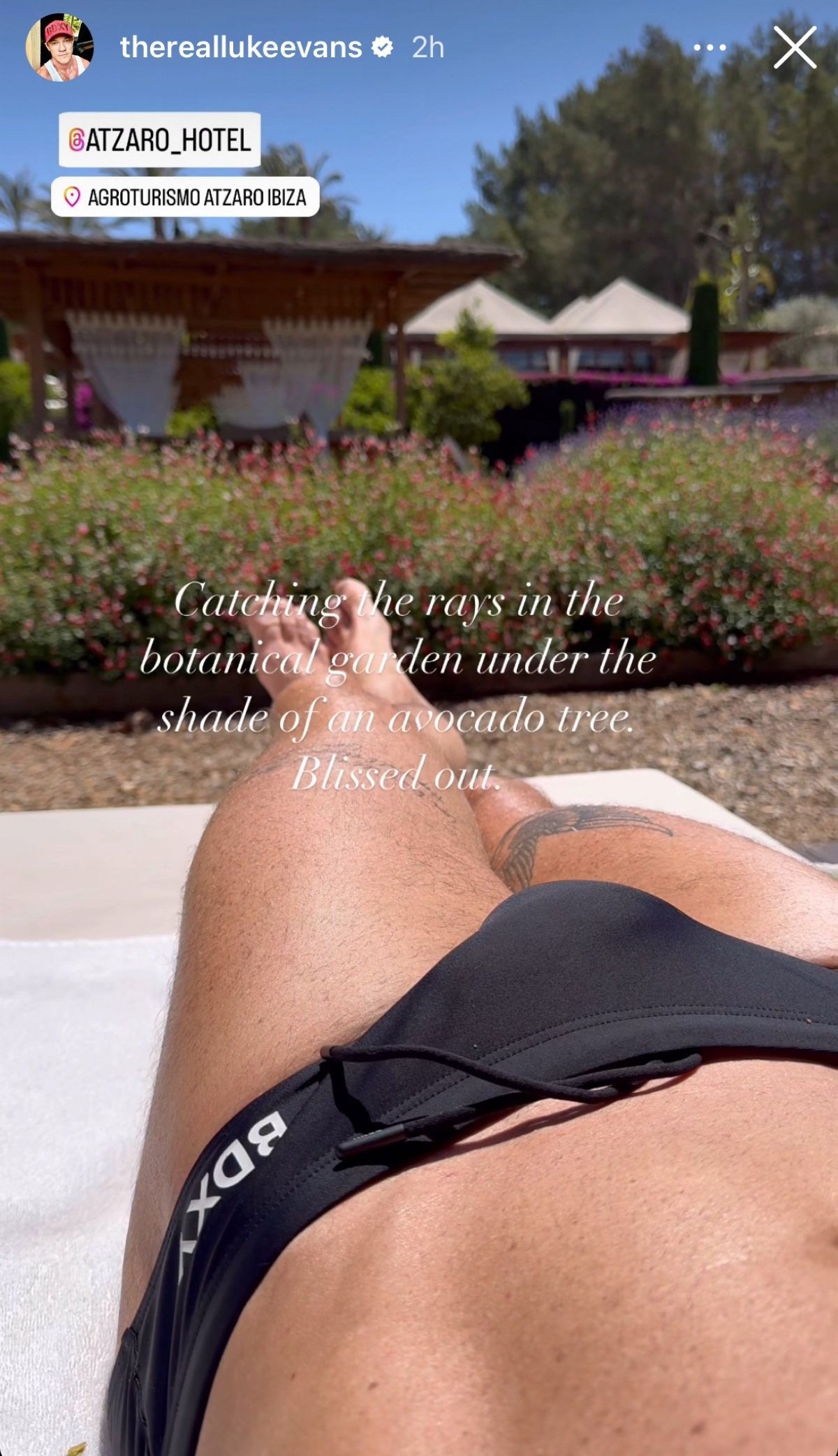 Luke Evans via Instagram story