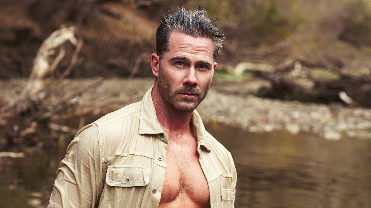 Luke Macfarlane in his Out cover photo shoot