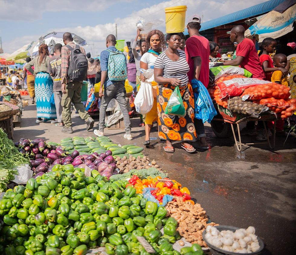 Lusaka Soweto Market Zambia African Vendors street market Zambian daily life business Zambian town sellers
