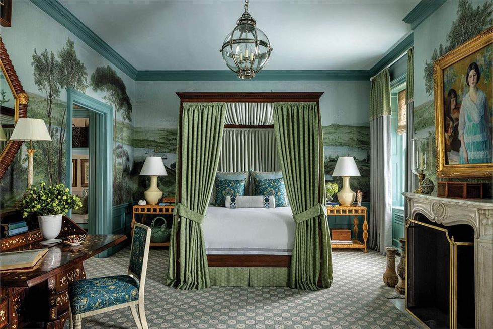 lush bedroom interior