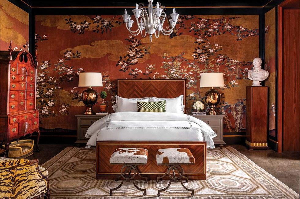 lush bedroom interior