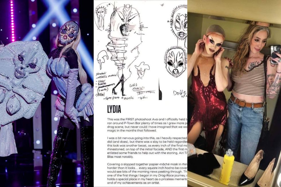 Lydia B Kollins on \u200bRuPaul's Drag Race season 17; Photos and drawings featured inside the Lydia Lydia Lydia: A Collection of Photographs book by Lydia B Kollins and Ava Grace