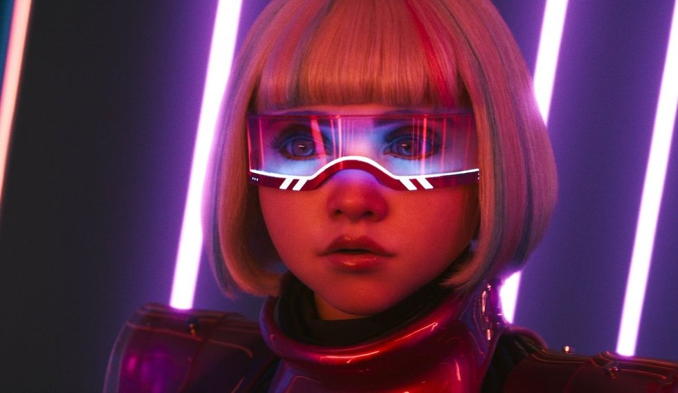 M3GAN: 2.0 in her space-age costume