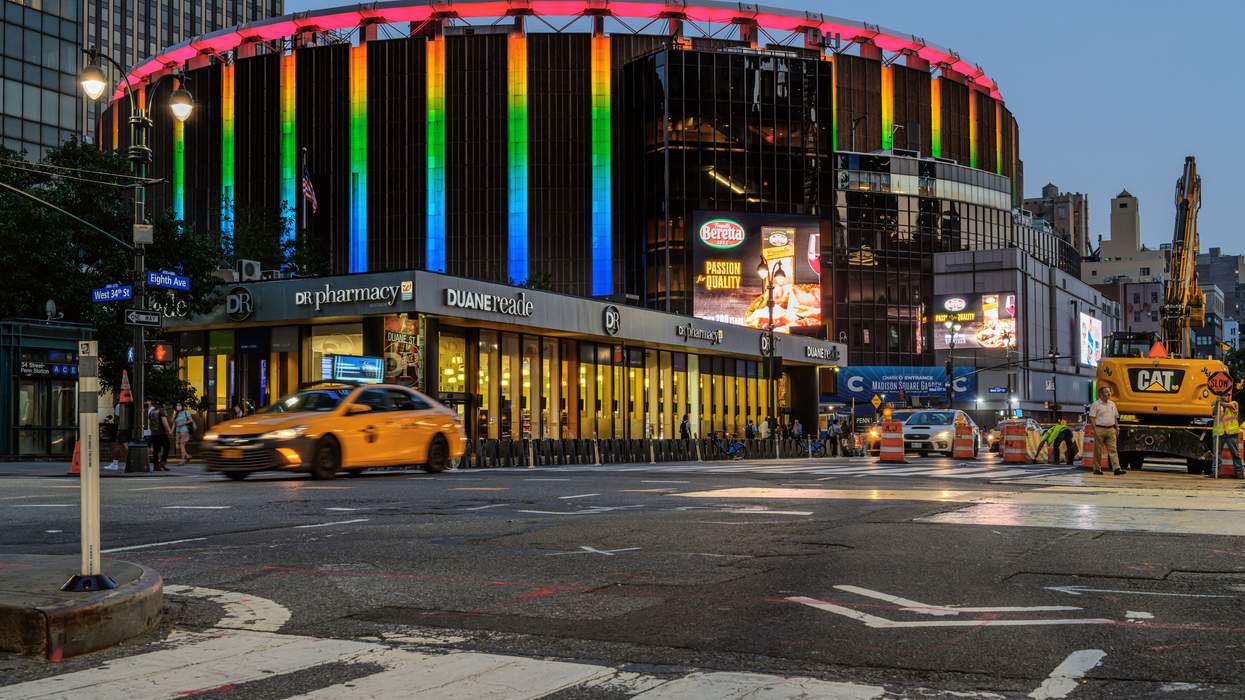 Madison Square Garden lit up in Pride Colors in 2021