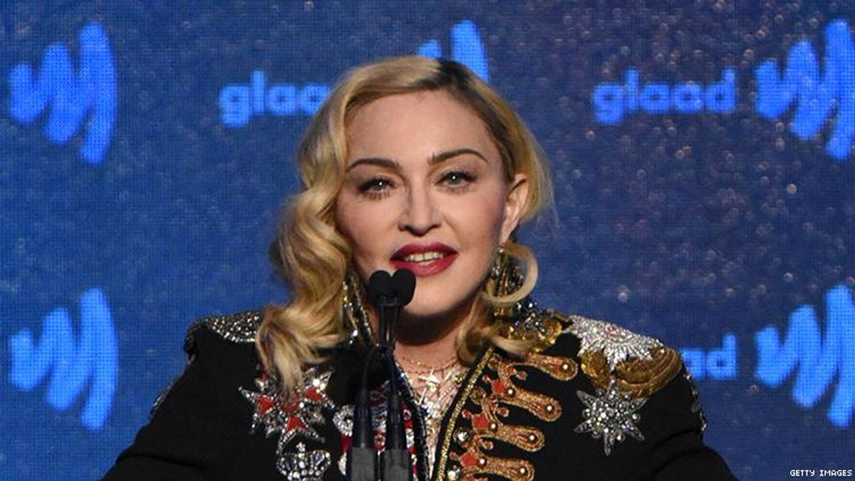 Madonna wins GLAAD Media Award for Advocate for Change: Watch the video.