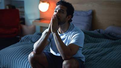 man praying