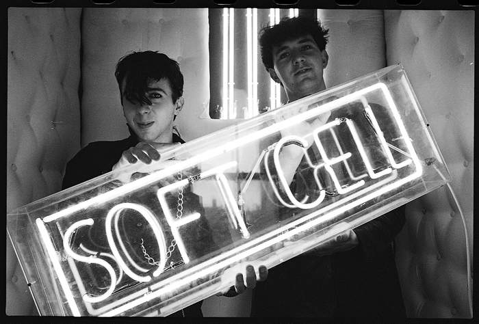 Marc Almond (left) and Dave Ball in the early days of Soft Cell