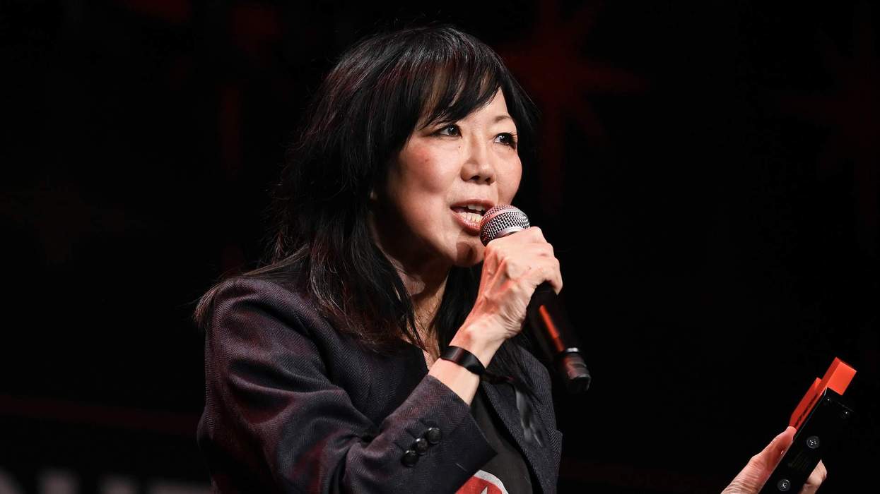 Margaret Cho accepts the Icon Award at the 14th annual Queerties.