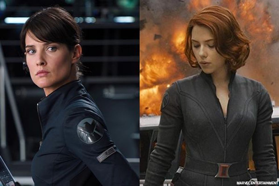 Maria Hill and Black Widow