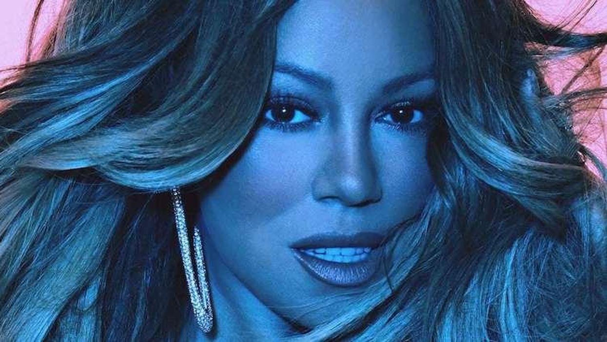 Mariah Carey single cover art for 'Caution'