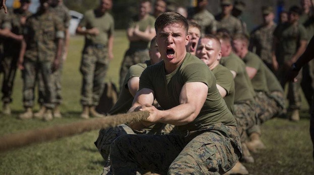 Marines tug of war