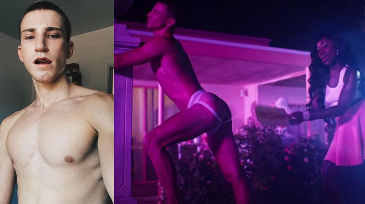 Mark-young-model-spank-jock-strap-bree-runway-chloe-bailey-have-mercy-music-video