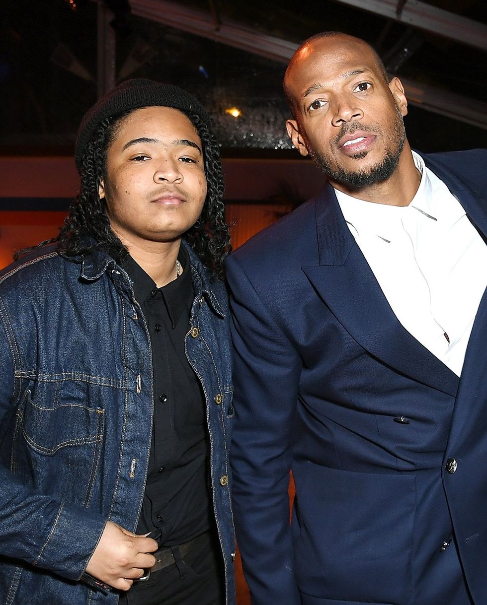 Marlon Wayans and his son