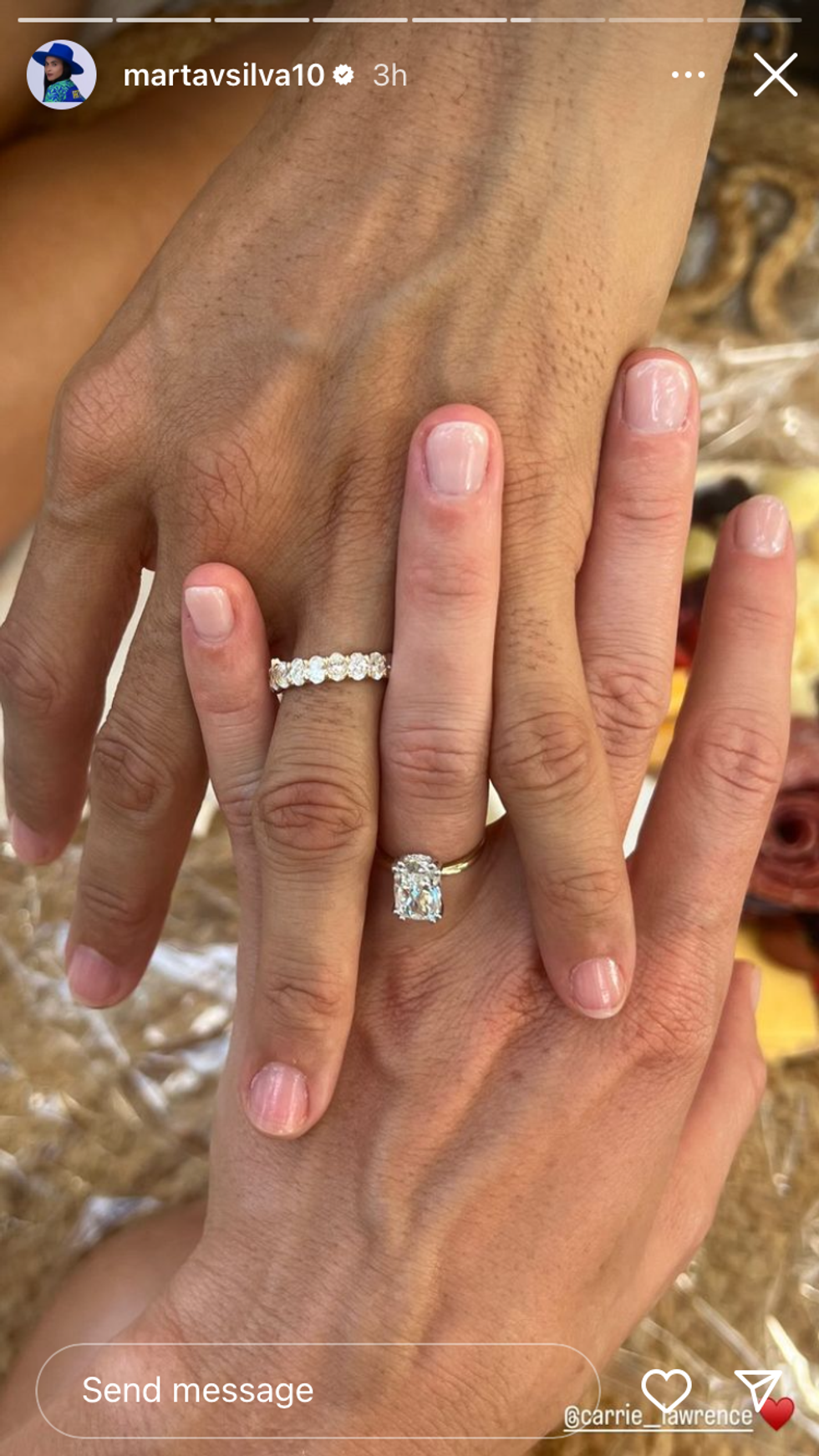 Marta soccer engaged carrie lawrence