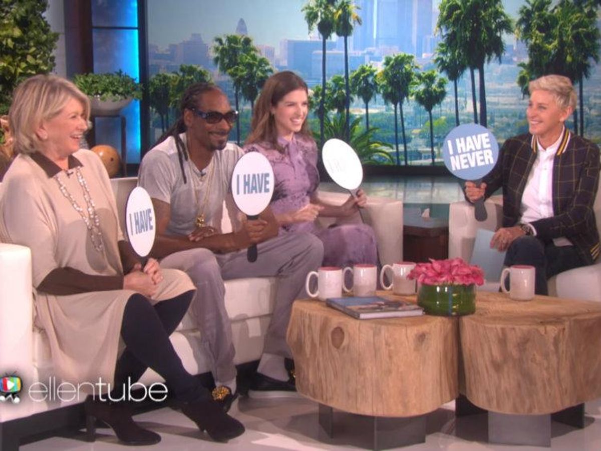 Martha Stewart, Snoop Dogg, Anna Kendrick, Ellen DeGeneres, The Ellen Show