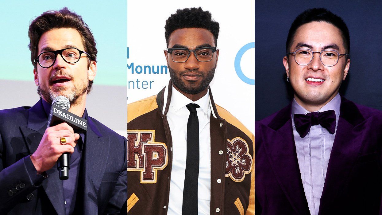 Matt Bomer, Jelani Alladin, and Bowen Yang in glasses