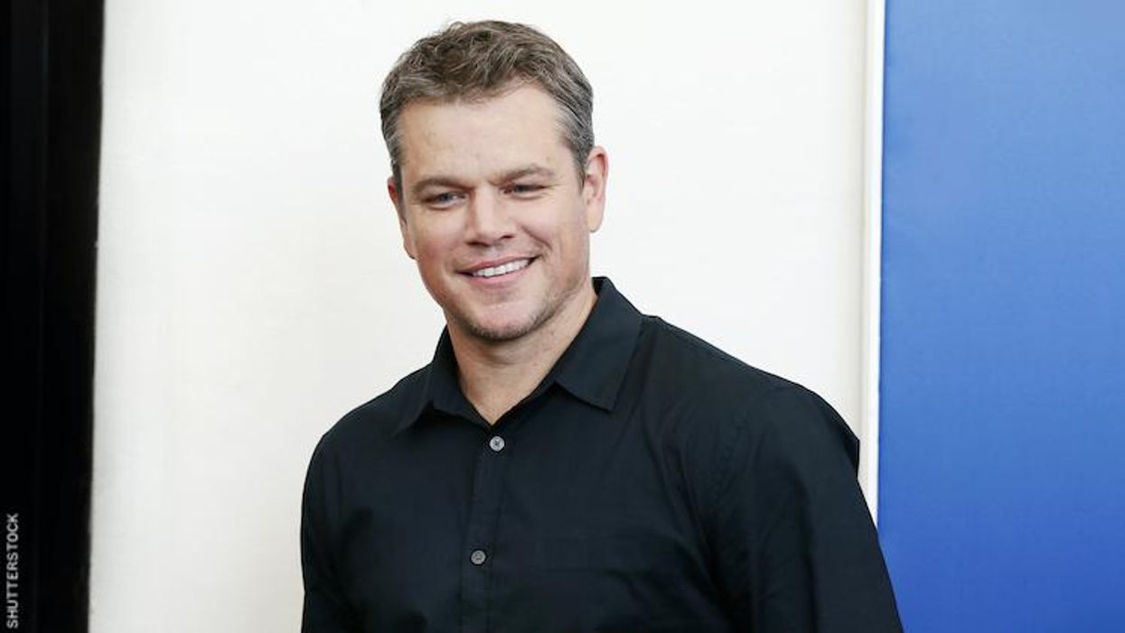 Matt Damon on red carpet.