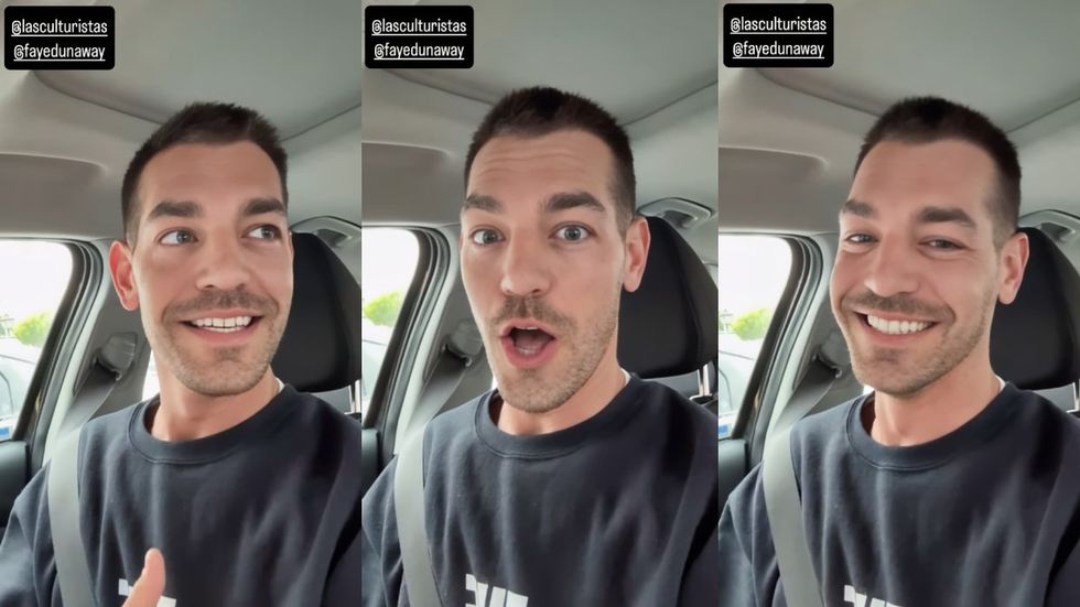 Matt Rogers in a video shared via Instagram stories