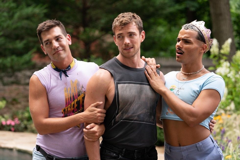 Matt Rogers, Zane Phillips, and Tom\u00e1s Matos in Fire Island