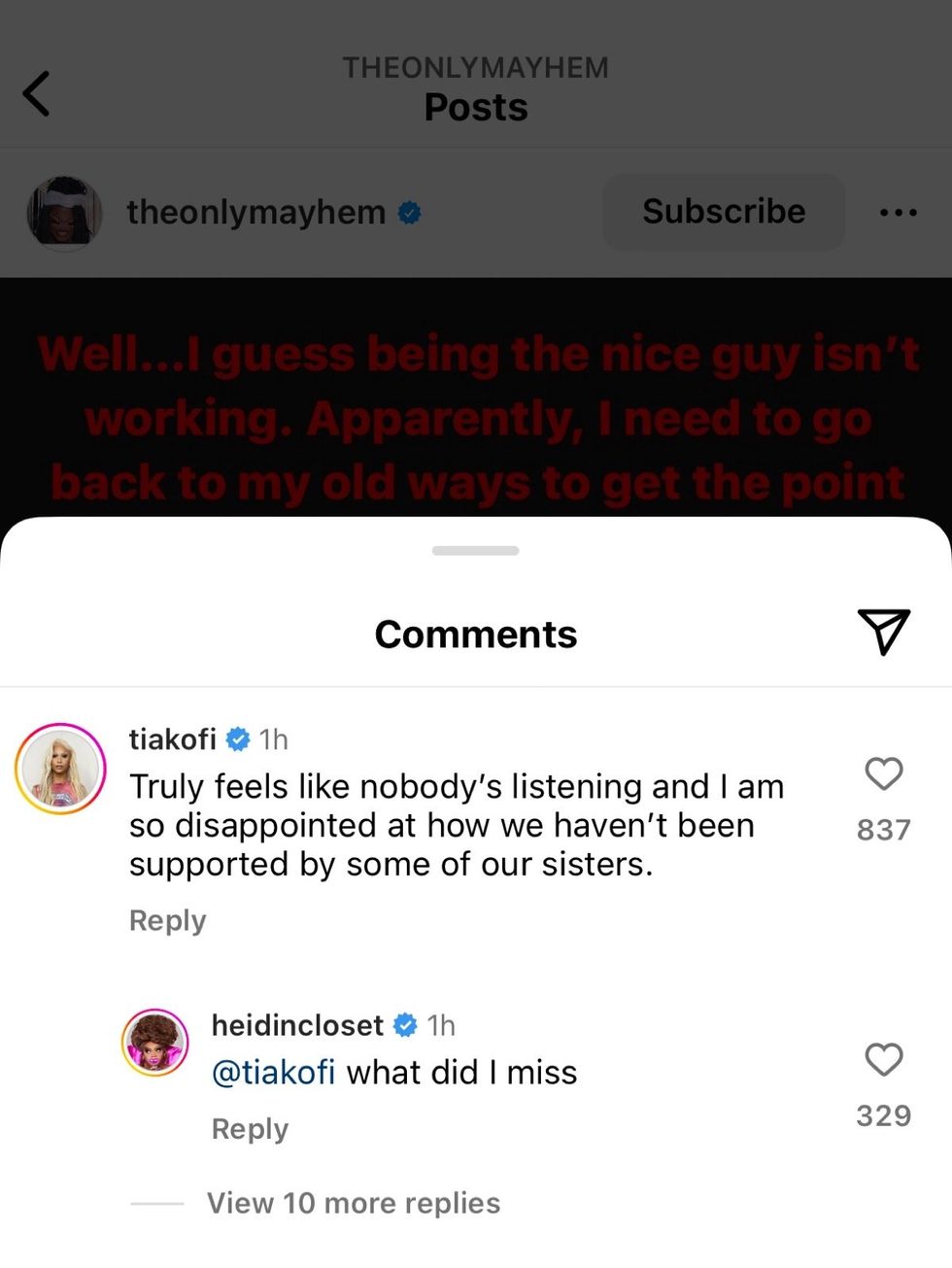 Mayhem Miller via Instagram