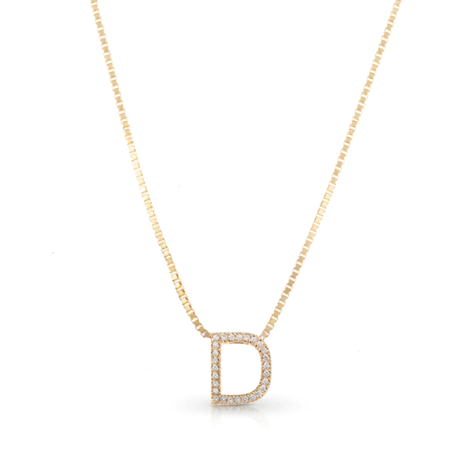 Medium-Sized Diamond Initial